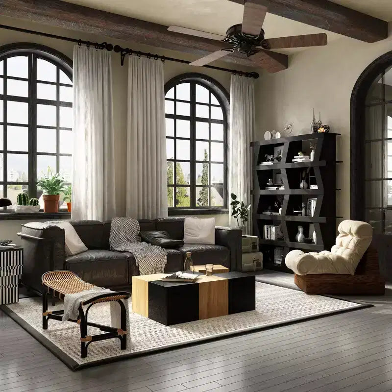 Étagère ouverte Étagère décorative Forme unique Rangement multifonctionnel Compartiments de rangement multiples Noir
