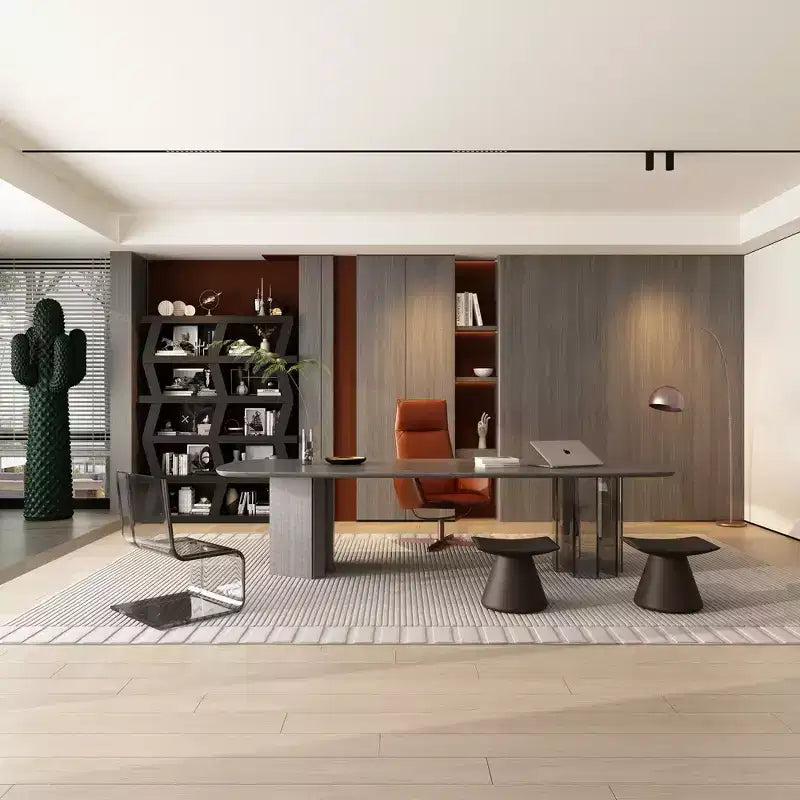 Étagère ouverte Étagère décorative Forme unique Rangement multifonctionnel Compartiments de rangement multiples Noir