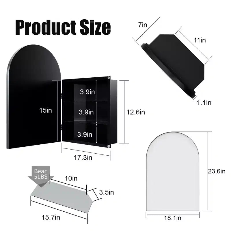 Armoire de rangement murale pour salle de bain