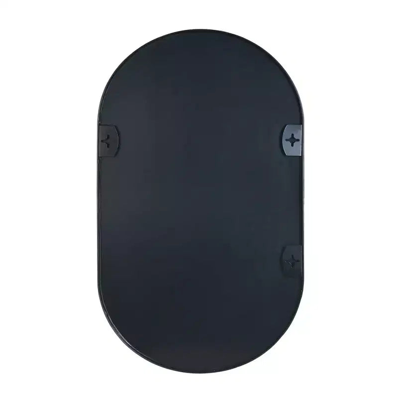 Miroir de salle de bain ovale minimaliste avec cadre en aluminium, miroir suspendu, miroir mural pour salle de bain, salon, chambre à coucher