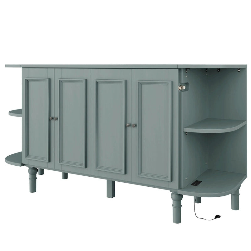 Lit escamotable de ferme, lit pliant plateforme, lit escamotable convertible de style commode/cube avec étagères incurvées et station de recharge