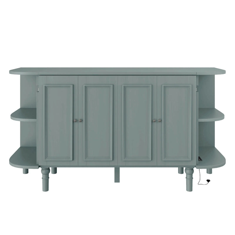 Lit escamotable de ferme, lit pliant plateforme, lit escamotable convertible de style commode/cube avec étagères incurvées et station de recharge