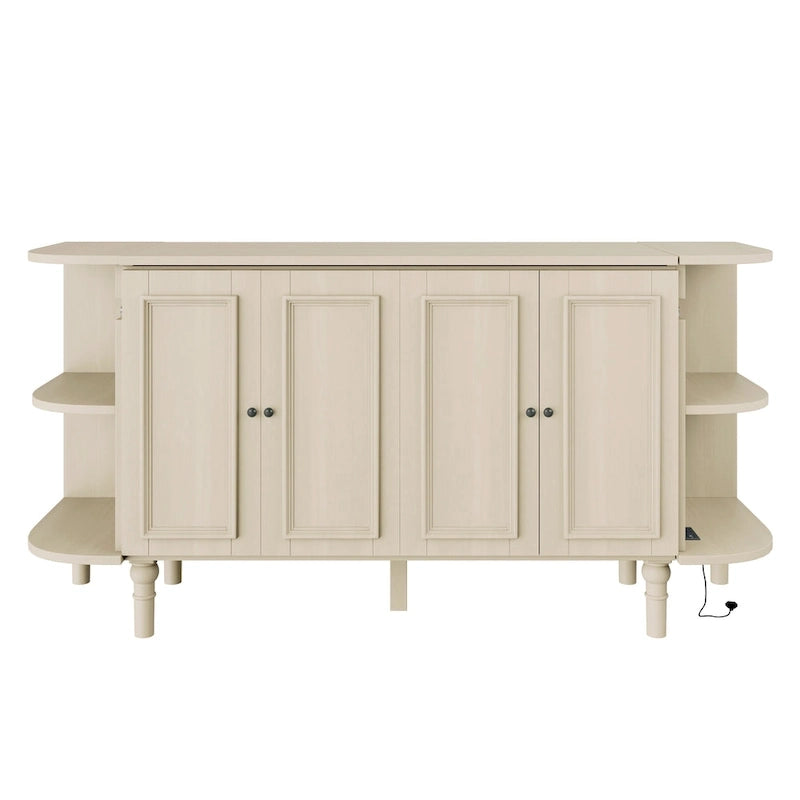 Lit escamotable de ferme, lit pliant plateforme, lit escamotable convertible de style commode/cube avec étagères incurvées et station de recharge