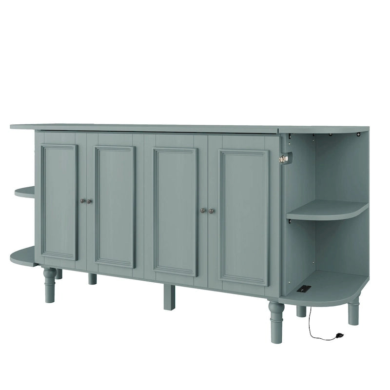 Lit escamotable de ferme, lit pliant plateforme, lit escamotable convertible de style commode/cube avec étagères incurvées et station de recharge