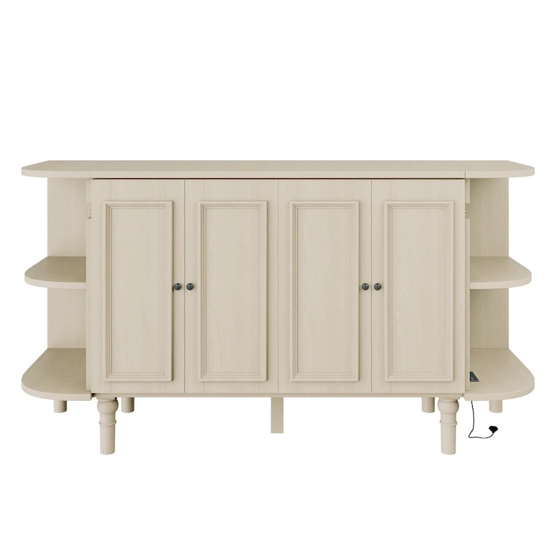 Lit escamotable de ferme, lit pliant plateforme, lit escamotable convertible de style commode/cube avec étagères incurvées et station de recharge
