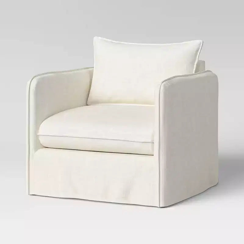 Fauteuil décontracté avec coutures anglaises