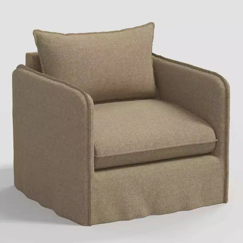 Fauteuil décontracté avec coutures anglaises