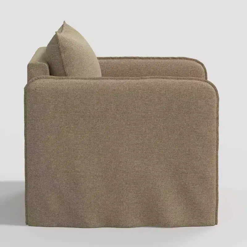 Fauteuil décontracté avec coutures anglaises