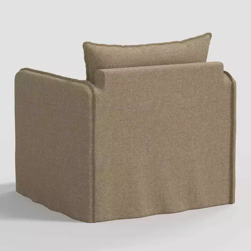 Fauteuil décontracté avec coutures anglaises