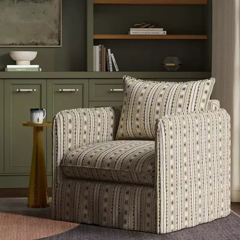 Fauteuil décontracté avec coutures anglaises