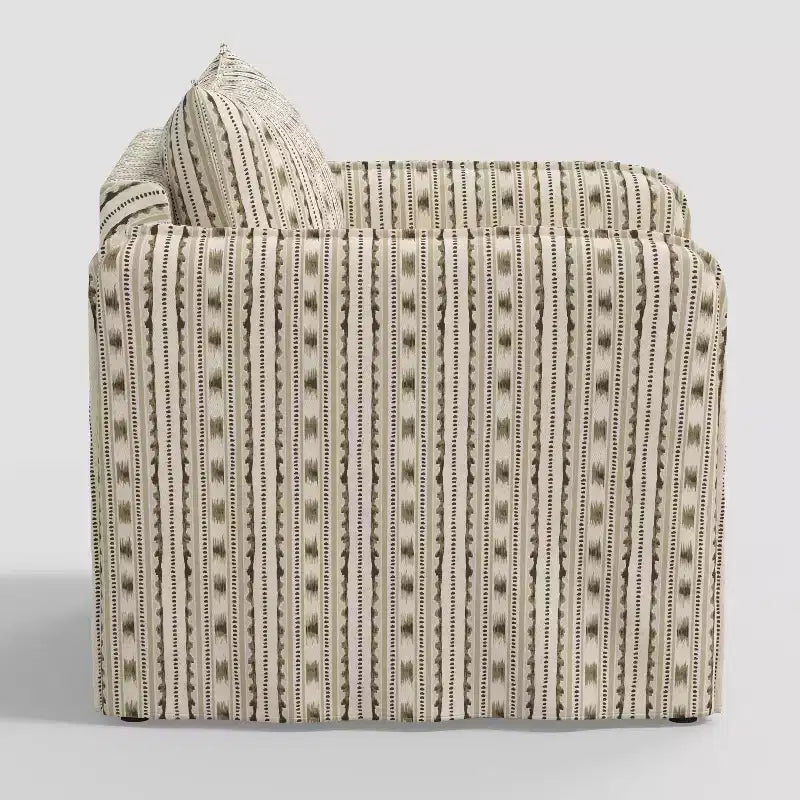 Fauteuil décontracté avec coutures anglaises