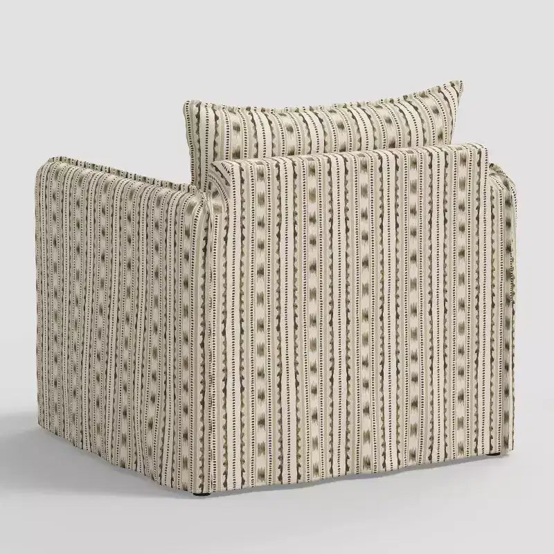 Fauteuil décontracté avec coutures anglaises