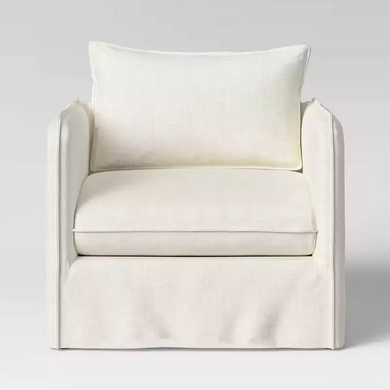 Fauteuil décontracté avec coutures anglaises