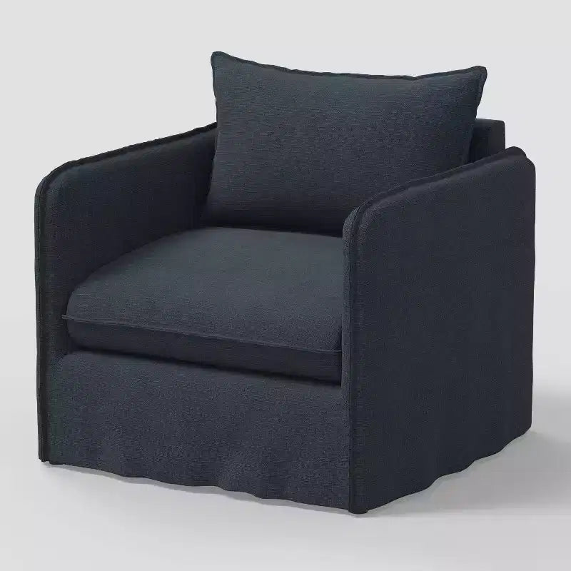 Fauteuil décontracté avec coutures anglaises