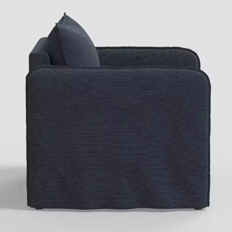Fauteuil décontracté avec coutures anglaises