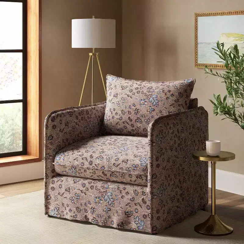 Fauteuil décontracté avec coutures anglaises