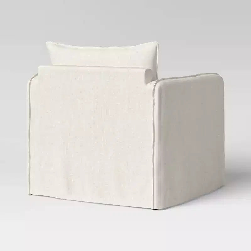 Fauteuil décontracté avec coutures anglaises