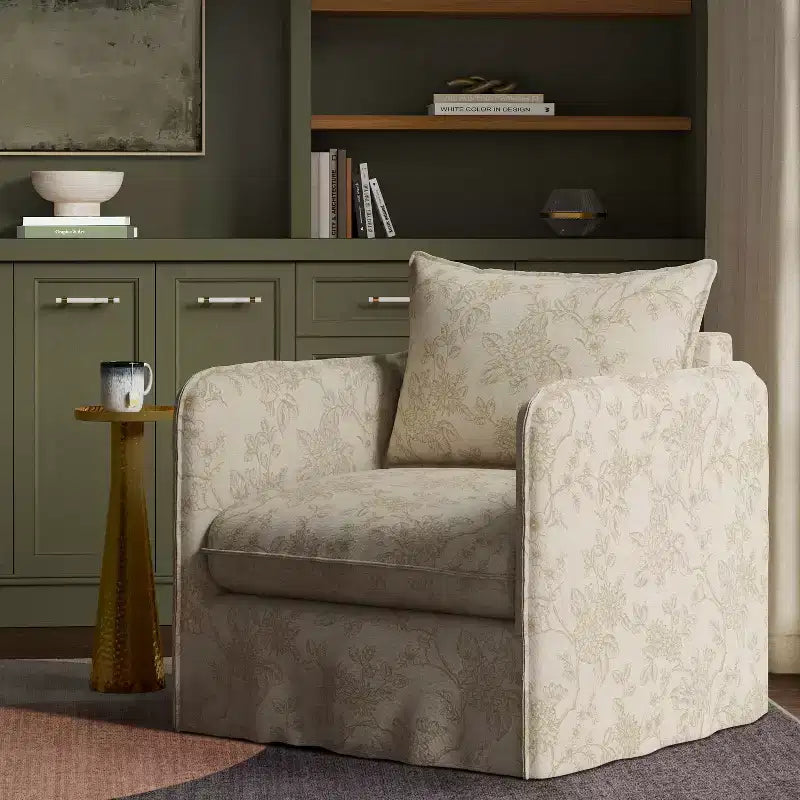 Fauteuil décontracté avec coutures anglaises
