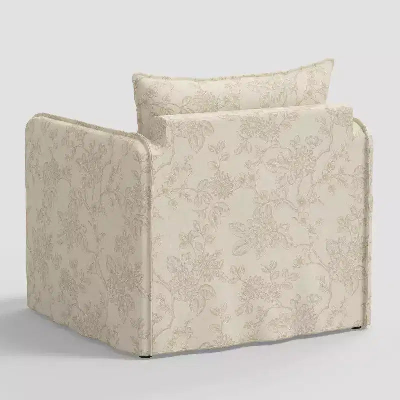 Fauteuil décontracté avec coutures anglaises