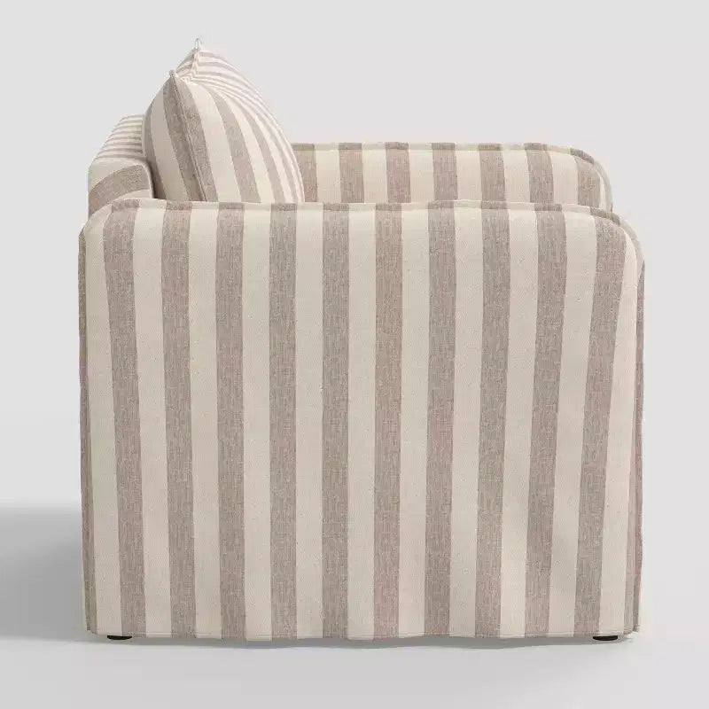 Fauteuil décontracté avec coutures anglaises