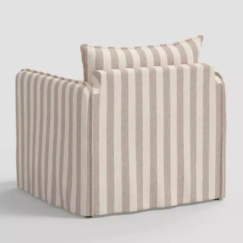 Fauteuil décontracté avec coutures anglaises