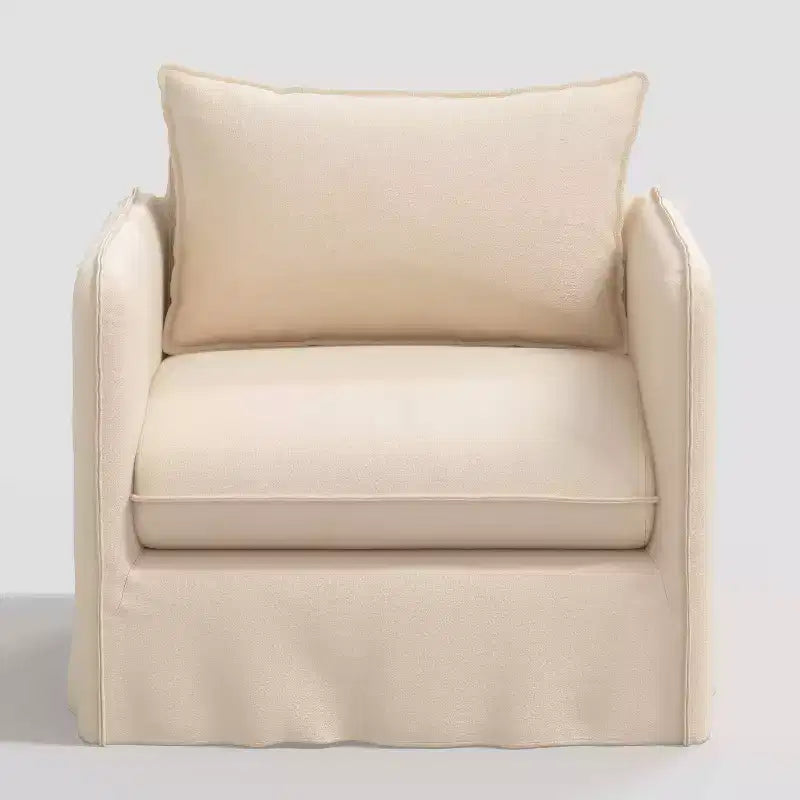 Fauteuil décontracté avec coutures anglaises