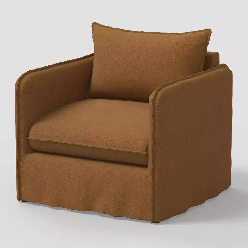 Fauteuil décontracté avec coutures anglaises