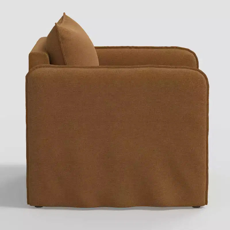 Fauteuil décontracté avec coutures anglaises