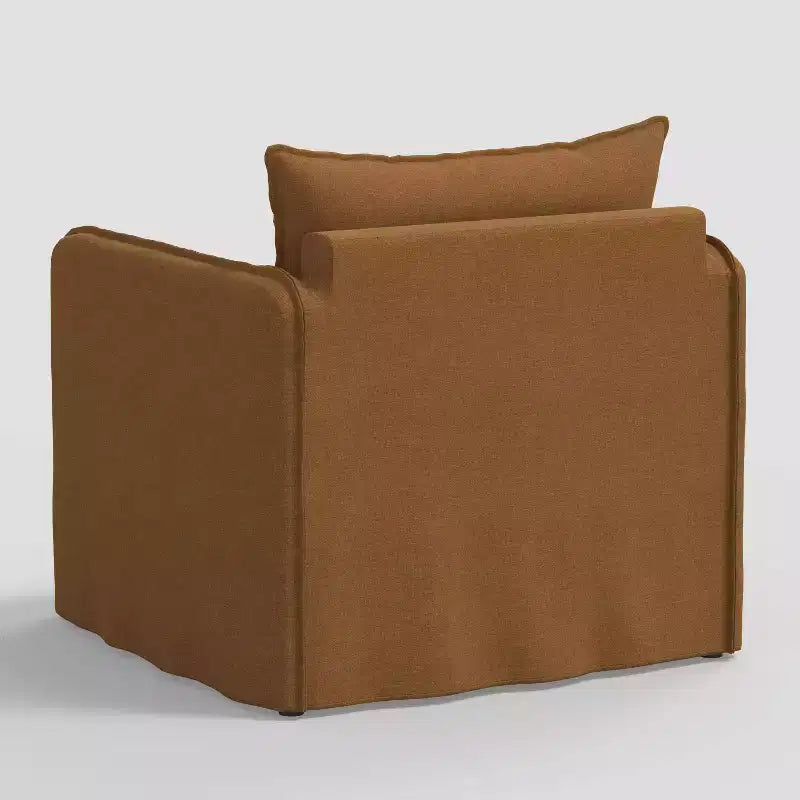 Fauteuil décontracté avec coutures anglaises
