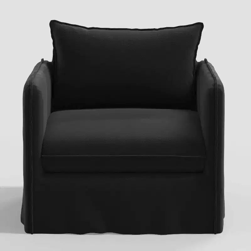 Fauteuil décontracté avec coutures anglaises