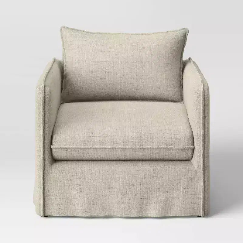 Fauteuil décontracté avec coutures anglaises
