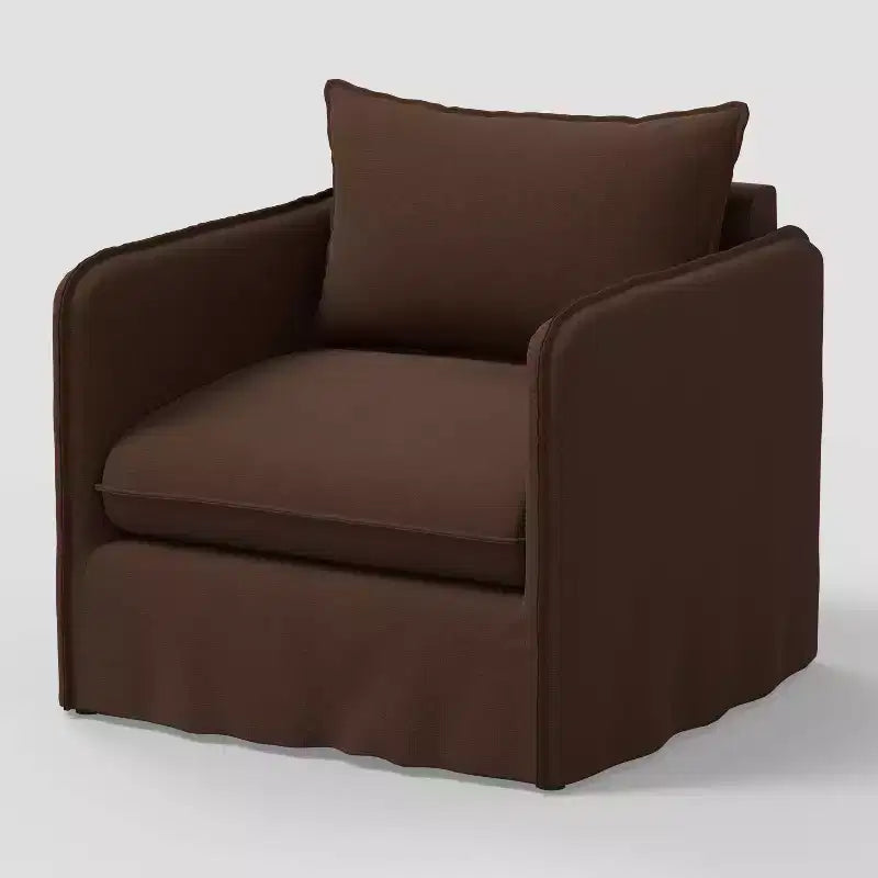 Fauteuil décontracté avec coutures anglaises