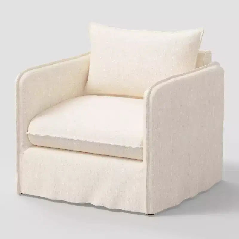 Fauteuil décontracté avec coutures anglaises
