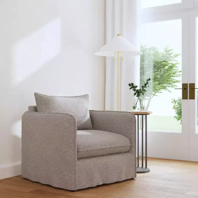 Fauteuil décontracté avec coutures anglaises