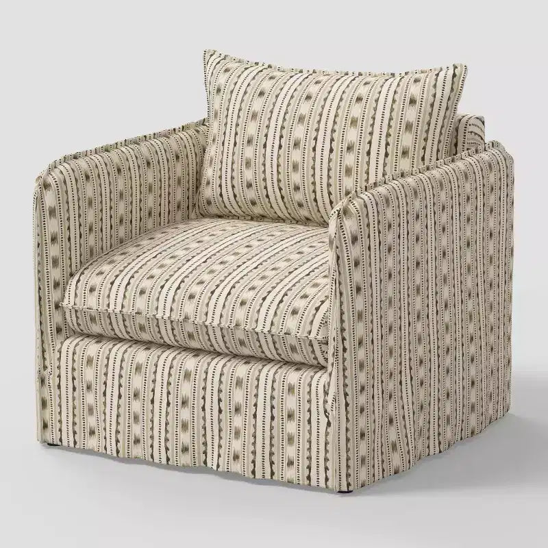 Fauteuil décontracté avec coutures anglaises