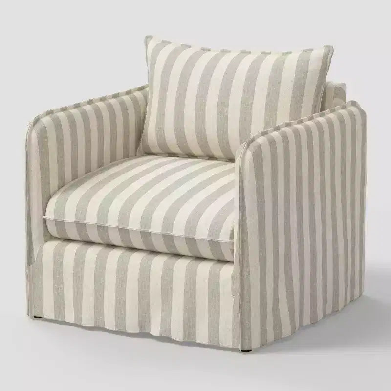 Fauteuil décontracté avec coutures anglaises