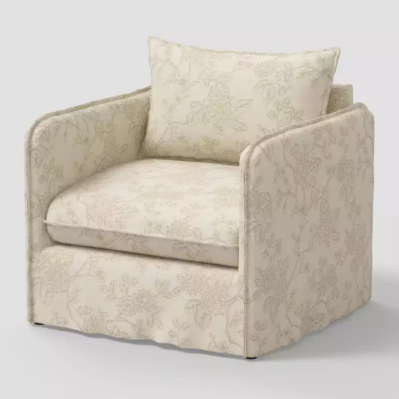Fauteuil décontracté avec coutures anglaises