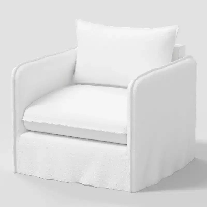Fauteuil décontracté avec coutures anglaises