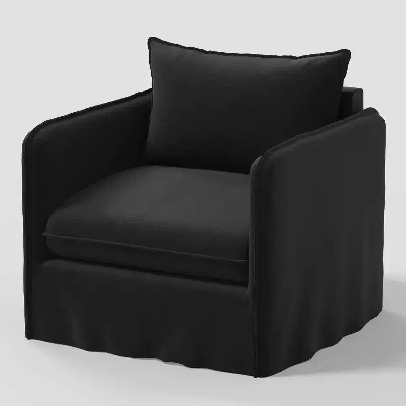 Fauteuil décontracté avec coutures anglaises