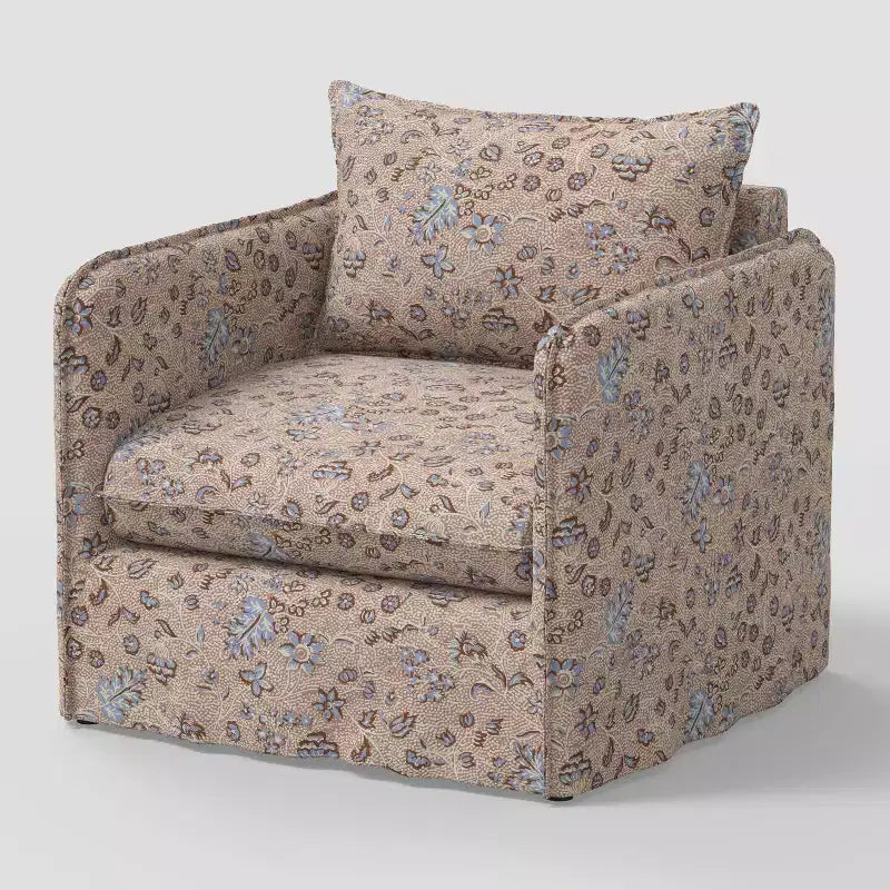 Fauteuil décontracté avec coutures anglaises