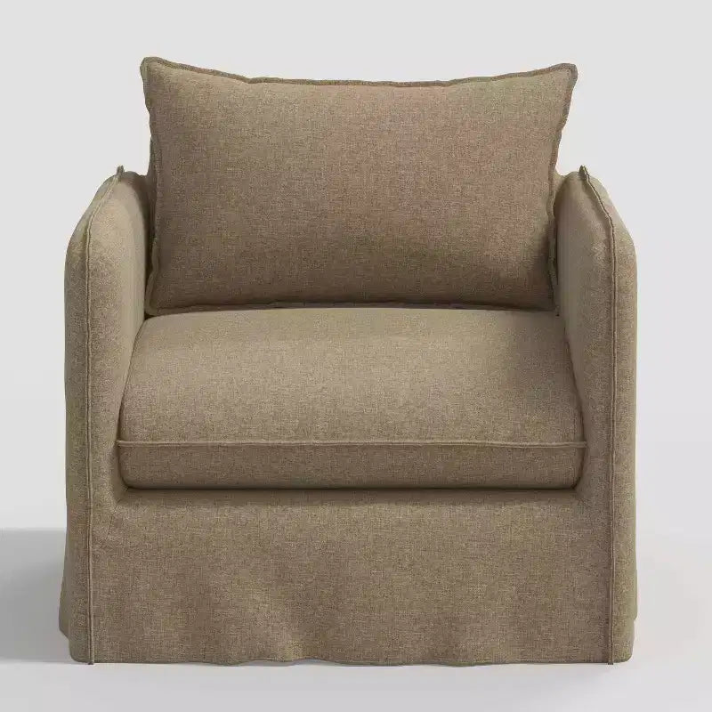 Fauteuil décontracté avec coutures anglaises