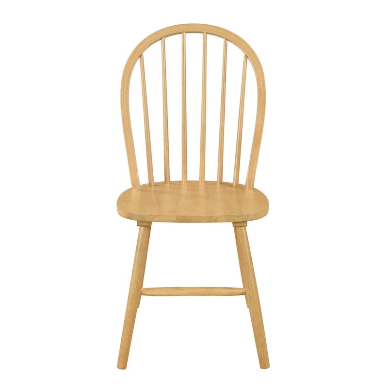 Chaise de salle à manger à dossier haut de style rustique avec fuseaux - 91 cm de haut