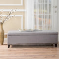 Pouffe de rangement en tissu