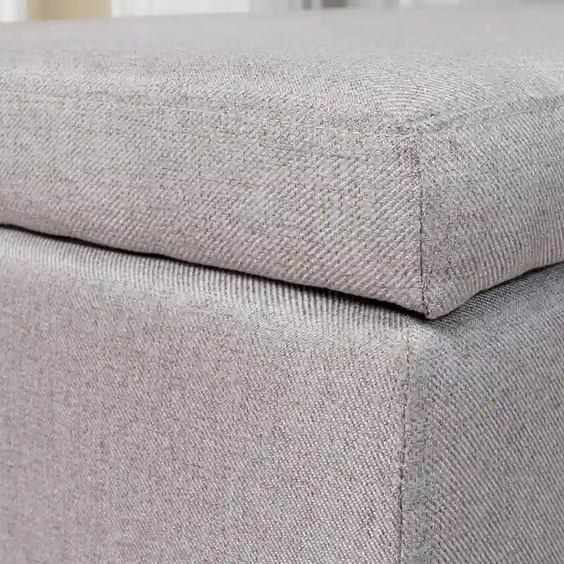 Pouffe de rangement en tissu