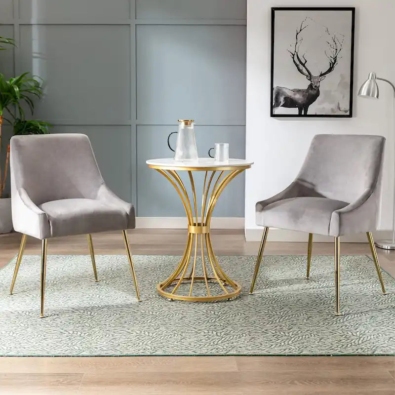 Fauteuil d'appoint contemporain en velours