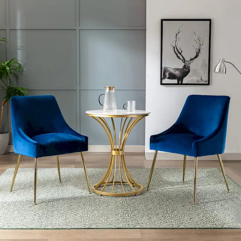 Fauteuil d'appoint contemporain en velours