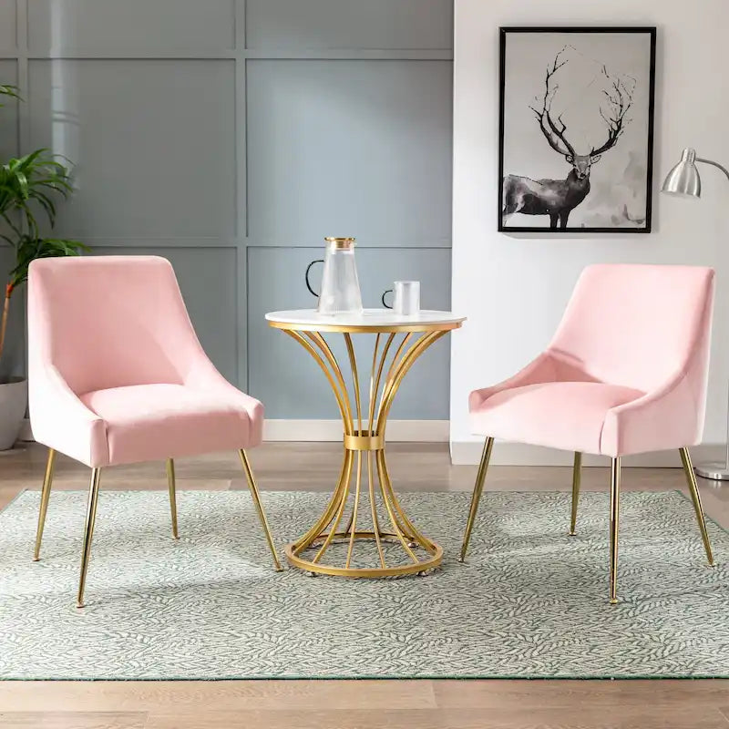 Fauteuil d'appoint contemporain en velours