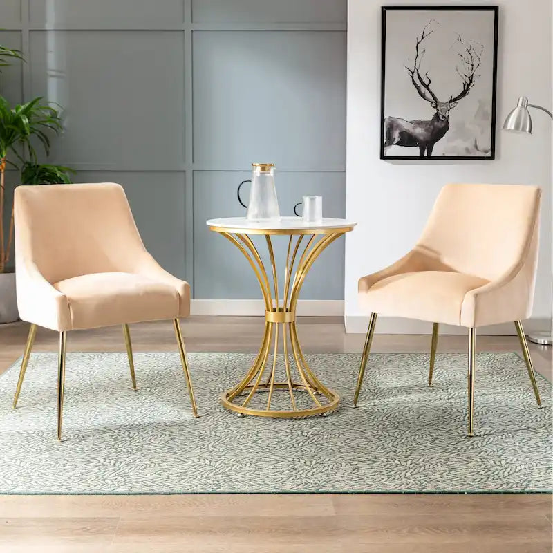 Fauteuil d'appoint contemporain en velours