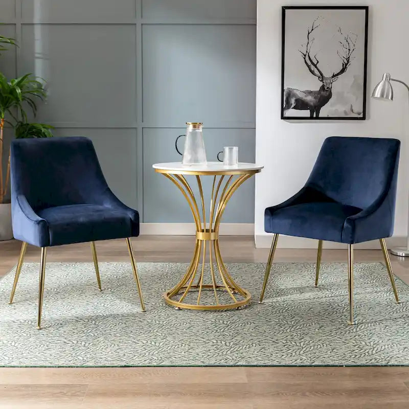 Fauteuil d'appoint contemporain en velours