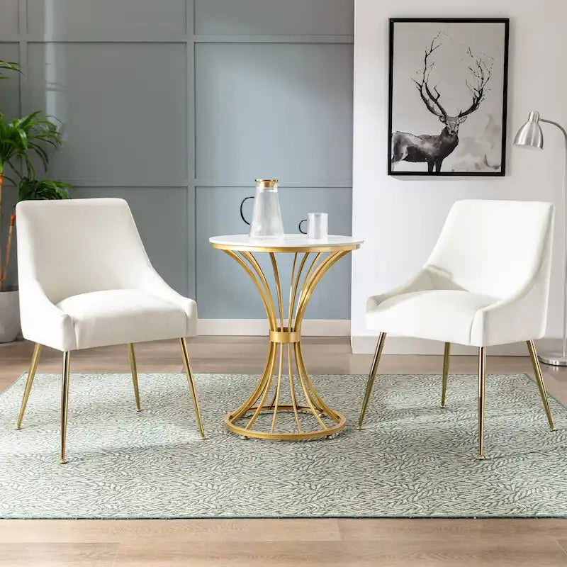 Fauteuil d'appoint contemporain en velours